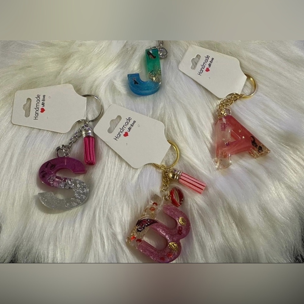 Handmade resin keychains
